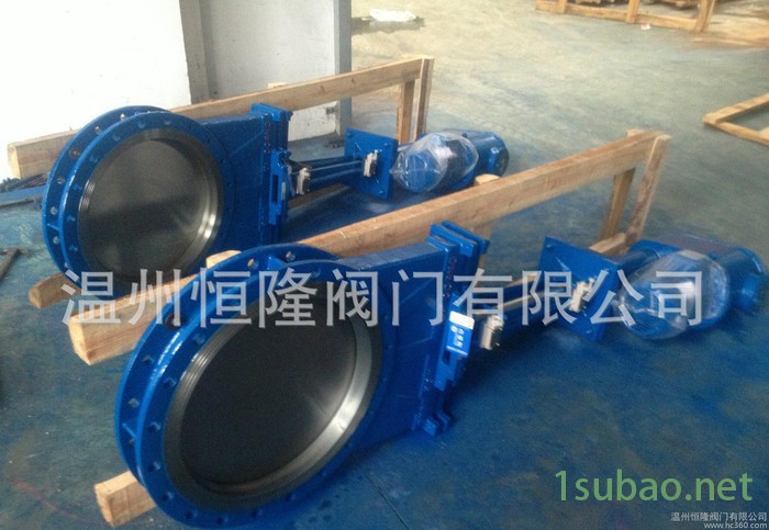 恒隆  美标电液动刀闸阀/刀形污水闸阀/浆料阀图3