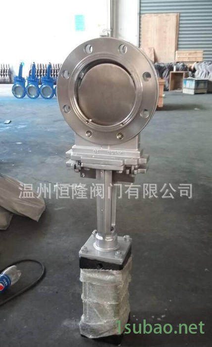 不锈钢气动浆闸阀 PZ673X/H气动薄型闸阀 DN200现图3