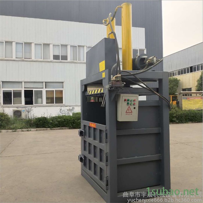 碎布压缩打包机 宇晨立式液压废纸打包机 废纸条无纺布打包机厂家图8