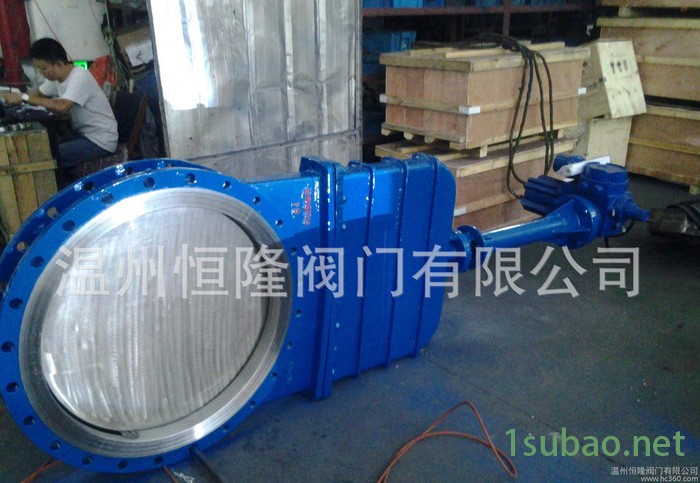 恒隆 【圆形闸板阀】【电动刀型闸阀】【圆形插板阀】图3