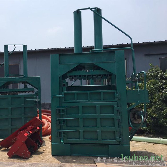 睿迪牌废纸下角料立式打包机浙江无纺布液压打包机图6