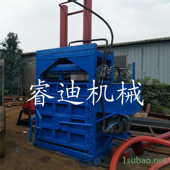 睿迪牌废纸下角料立式打包机浙江无纺布液压打包机图4