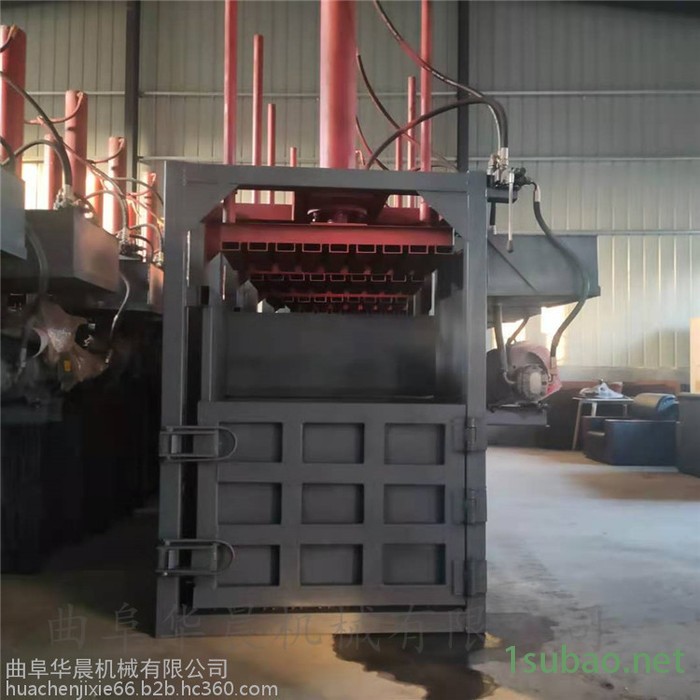湖北岩棉打块机  HC-DBJ废铁纸箱打包 华晨无纺布压缩打包机图8