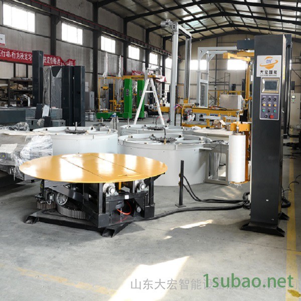 大宏THYP2000F-AU 圆筒托盘两用型缠绕机 无纺布熔喷布缠绕机 自动裹包机图2