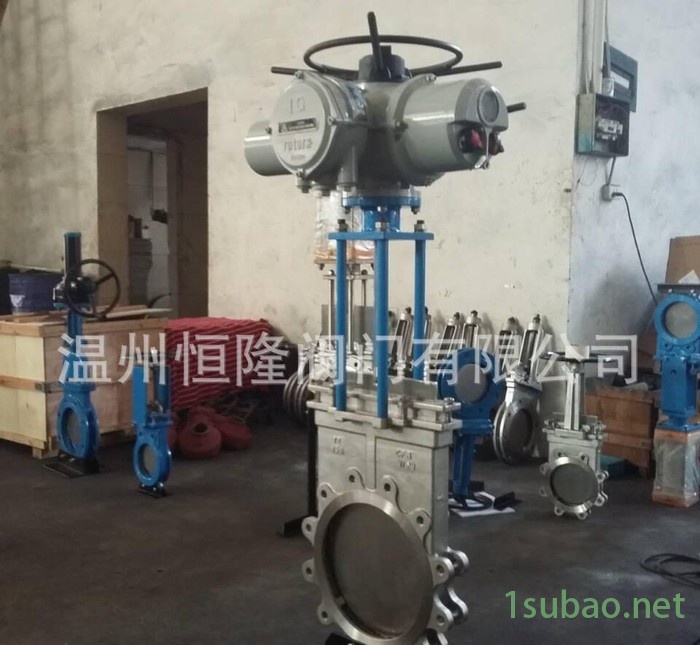 电动不锈**闸阀 电动不锈**型闸阀 四柱式电动刀闸阀图2