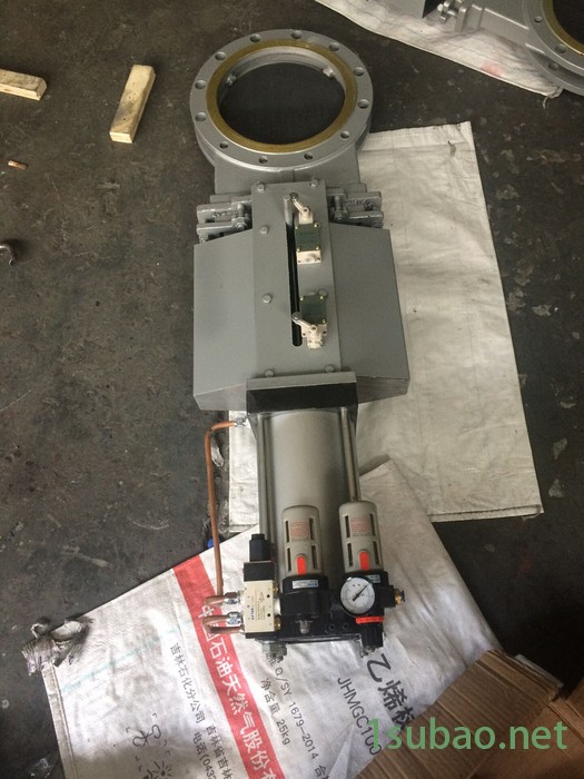 温州刀闸阀**气动刀闸阀 气动刀型闸阀 含三联件PZ673H-10C图8