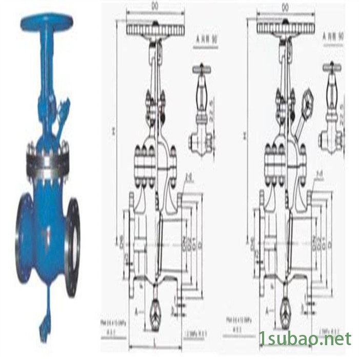 Z41Y 带吹扫口闸阀 Z1 Z2仿41Y带吹扫口闸阀图5