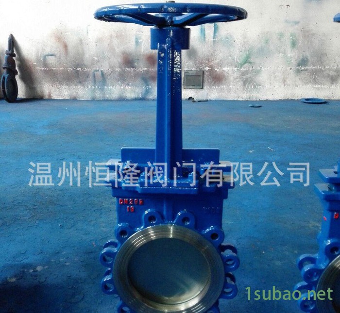 恒隆 伞齿轮铸**闸阀 伞齿轮对夹刀型闸阀 伞齿轮刀形闸阀图2