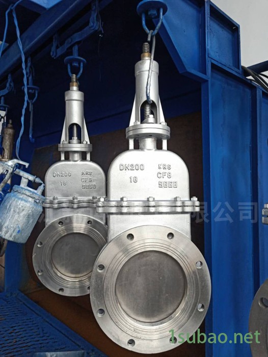 新博 阀门  DMZ73X-10P 不锈钢暗杆刀闸阀  暗板刀型闸阀图2