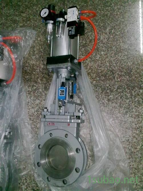 新博阀门  气动刀型闸阀   PZ673X-10C刀闸阀   插板阀图3