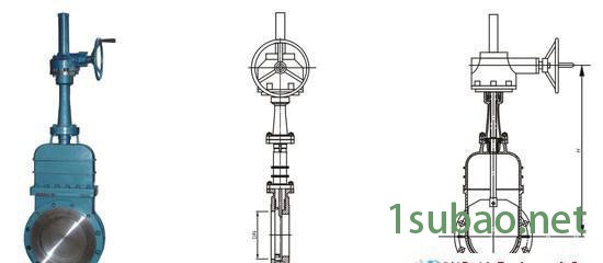 直销 性价比高 PZ573X-16C伞齿轮刀型闸阀 刀闸阀 一件代发图2