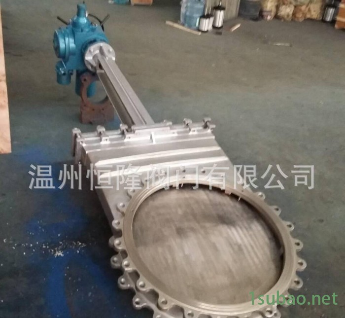 DN500开关型电动刀闸阀 对夹电动刀形闸阀图2
