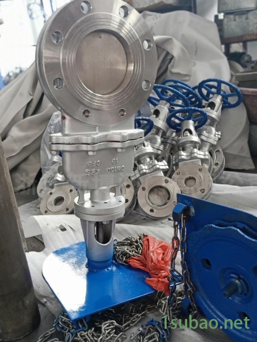 新博 批发 DZM4L73W 链轮暗板刀型闸阀 304链轮式暗板刀型闸阀 链轮排污刀型闸阀图3