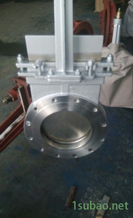 新博阀门 SKZ673W-10P 气动三开式刀型闸阀 污水阀门 对夹刀闸阀 电动三开式刀型闸阀图2