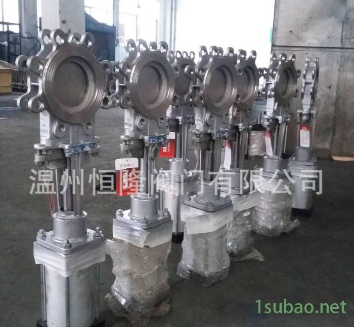 直销PZ673W圆形不锈钢法兰气动刀闸阀 耐磨气动刀型闸阀图3