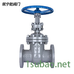 河北筑宁乾 国标闸阀 Z41W-16C 硬密封碳钢法兰闸阀dn80 阀门图3