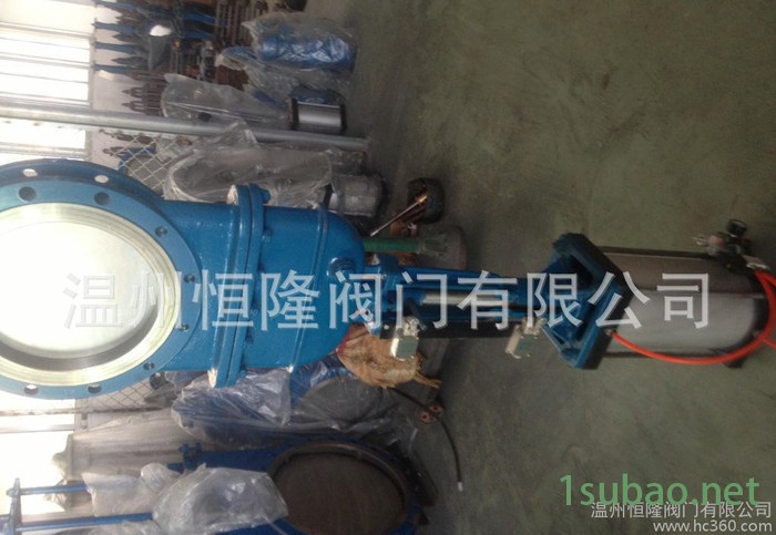 PZ673X气动圆形暗杆插板阀 闸阀图3