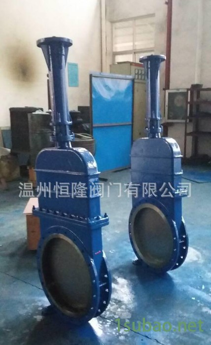 恒隆  暗板电动刀闸阀 带电动支架刀闸阀DN500图2