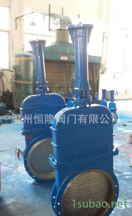 恒隆  暗板电动刀闸阀 带电动支架刀闸阀DN500图3