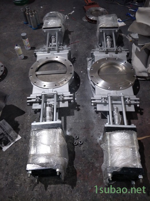 气动双开式刀型闸阀 伞齿轮双开刀型闸阀 双插板阀 电动双开刀型闸阀 气动双插板阀 一件代发图3