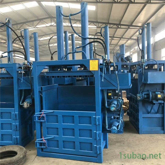 立式液压打包机 冠发立式无纺布废料压块机 小型液压废纸打包机图6