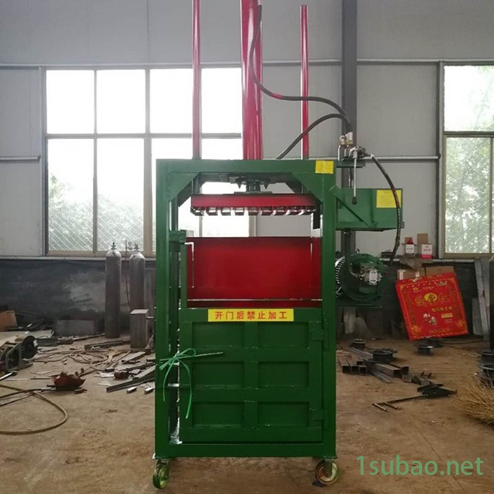 无纺布棉花压缩打包机 半自动废旧金属压块打包机 稻草秸秆打捆机图3