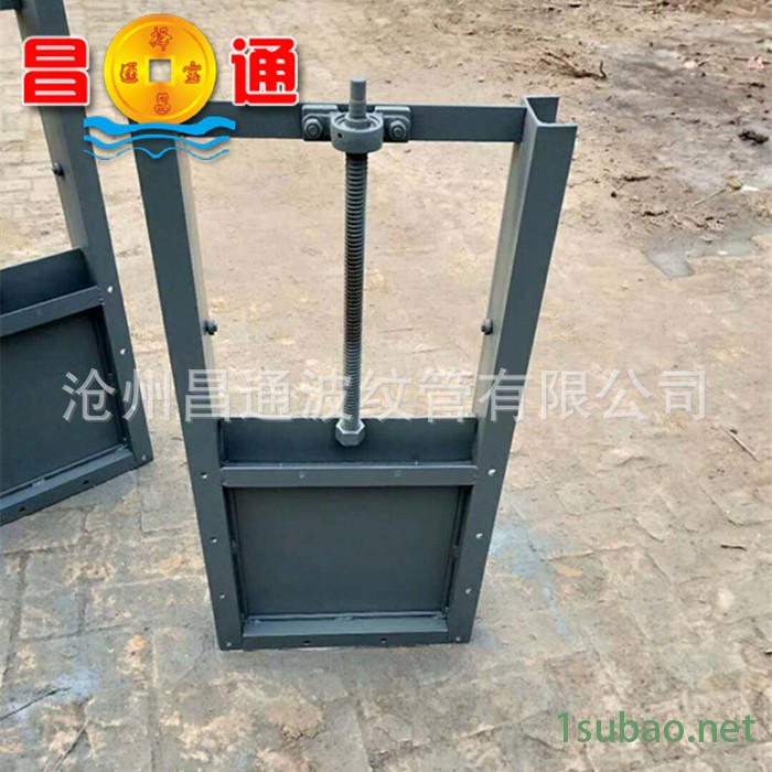 手动插板阀污水闸板阀手动平板闸板门手动螺旋闸阀图6