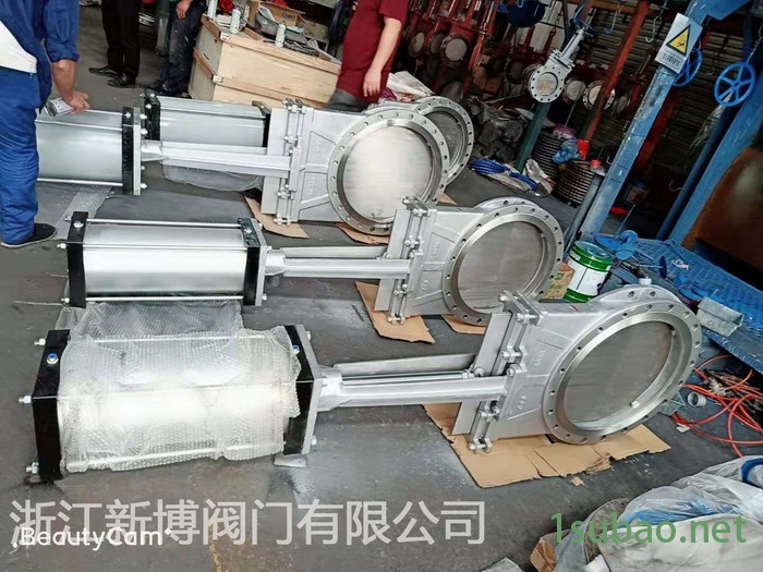 新博阀门生产 PZ673H-10C铸钢暗板式刀闸阀 刀型闸阀规格图3