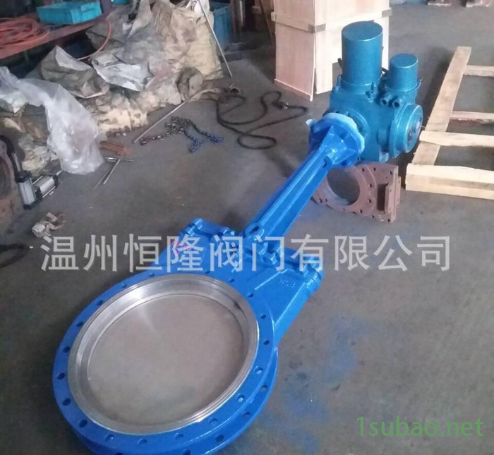 DN500电动刀型闸阀 PZ973X电动刀形闸阀 电动插板阀图3