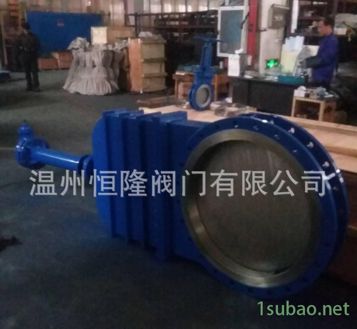 大口径伞齿轮刀闸阀DN800 伞齿轮暗板刀型闸阀图3