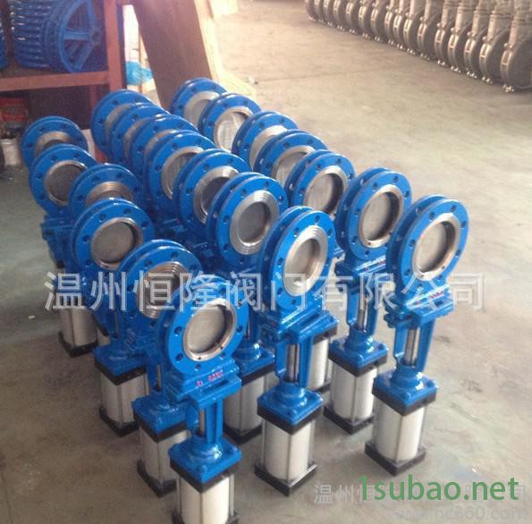 PZ673X法兰连接气动刀闸阀图3