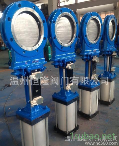 PZ673X法兰连接气动刀闸阀图2