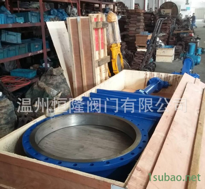 DMZ573伞齿轮带盖刀闸阀DN900 大口径暗板刀型闸阀图3
