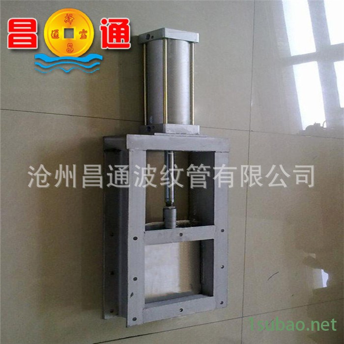 手动闸阀污水管道阀 粮仓用卸料阀 法兰连接形式风门 非标定做图2