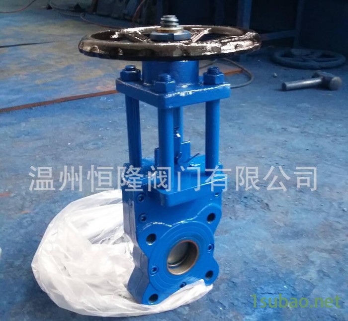 Z73X小口径铸铁刀闸阀 分体式浆液阀 双向浆液阀图2