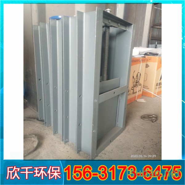 宁夏中卫国标双法兰手动闸阀-耐磨通风卸料插板阀-欣千环保专业生产图8