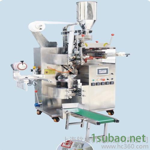 无纺布带挂线茶叶包装机 袋泡茶全自动包装机 茶叶三包包装机图2