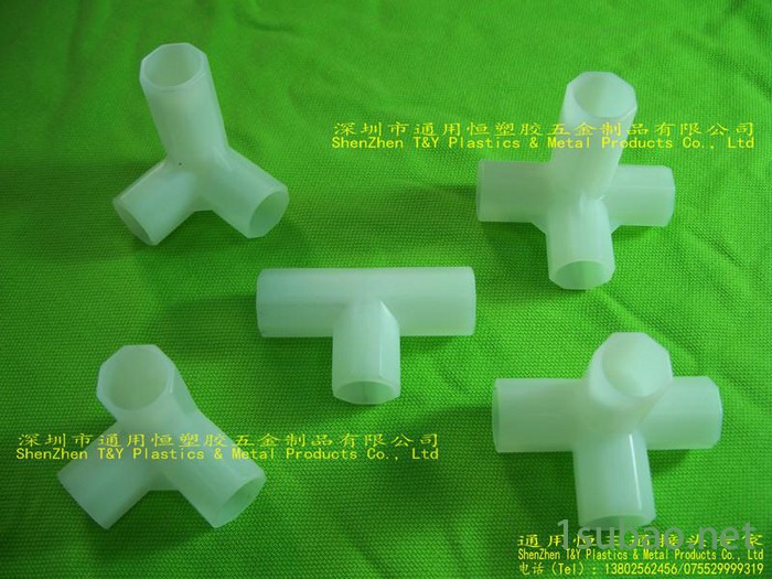供应16MM内经三通接头/无纺布衣柜接头/圆管塑料四通 16MM接头图7