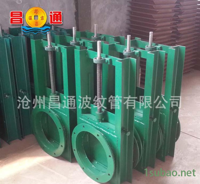 600*600气动插板阀 气动闸阀 可调节开度插板阀 直接工厂图2