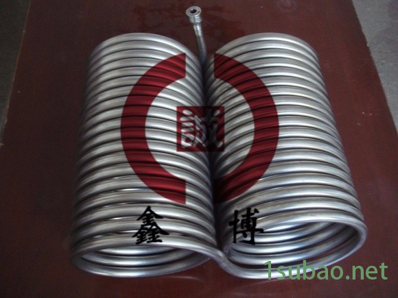 厂家供应鑫博 不锈钢盘管激光冷水机盘管家酿啤酒冷却盘管饮料设备盘管蒸发器盘管不锈钢太阳能盘管热交换盘管不锈钢换热盘管图2