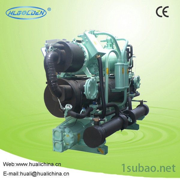 全新化工专用、工业式冷水机、水冷螺杆式低温冷水机HLWD-760DHR  深圳冷水机图3