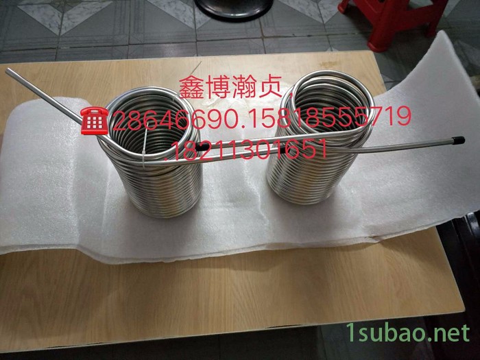 厂家供应不锈钢盘管自酿啤酒冷却盘管激光冷水机盘管蒸发器盘管冷懝器盘管自动化设备盘管太阳能盘管锅炉不锈钢盘管热交换盘管图8