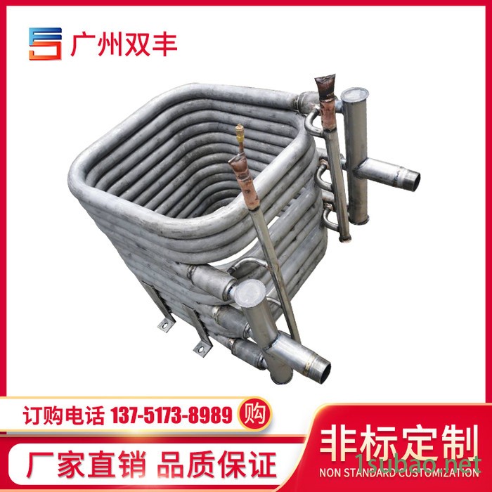 钛管套管式换热器同轴空气能热泵制冰机冷水机波纹内管非标定制纯钛内管耐腐蚀图2