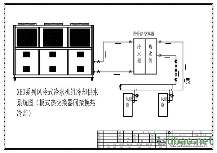 携尔德XED-25AD 镀膜冷水机 化工冰水机 风冷式冷水机组图2