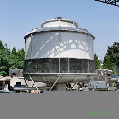 上海BY-R-300T圆形逆流玻璃钢冷却水塔 南京冷水机组配套用 高效节能 可选高温型低噪型 上海冷却水塔