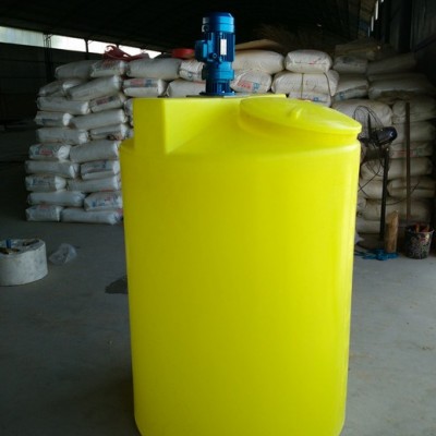 郑州润玛 塑料加药箱 1吨加药箱带搅拌器 搅拌桶 加药装置