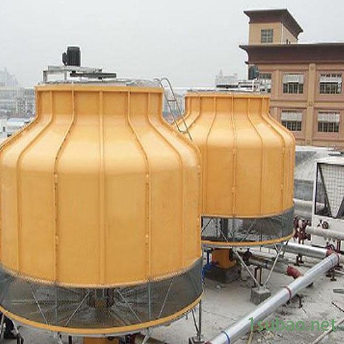 方形冷却塔  冷水机 圆形逆流式冷却塔 玻璃钢冷却塔 工业节能降温 高温小型圆形冷却塔图2