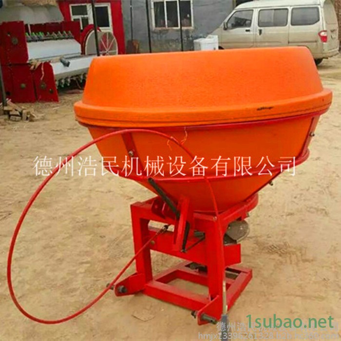 浩民机械单桶塑料桶厂家 600公斤塑料桶撒肥机 搅拌功能施肥器 肥料撒播机图3