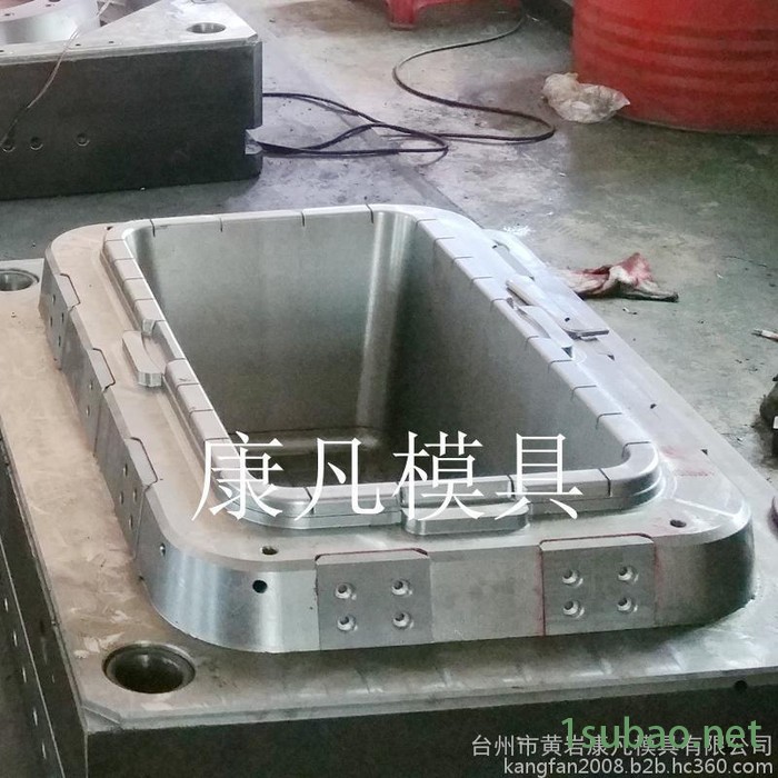 注塑模具储存桶模具设计制造  搅拌桶 塑料盆模具  塑胶垃圾桶模具加工厂图3