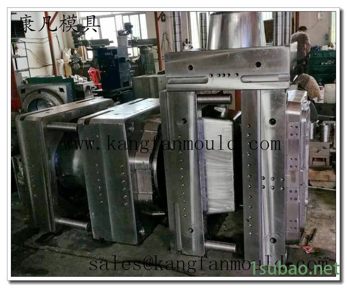 注塑模具储存桶模具设计制造  搅拌桶 塑料盆模具  塑胶垃圾桶模具加工厂图2